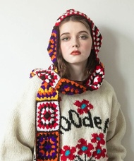 【熱門預購】手編連帽圍巾 NSRP5303