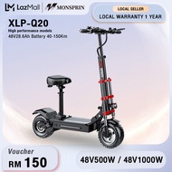 Electric Kick Scooter With Removeable Seat  MONSPRIN Q20 Electric Scooter for adult bear 200kg motor 500W/1000W High Speed 55KM/H electric bicycle Waterproof IP54 e bike Lithium Battery 40-150KM basikal elektrik motor skuter elektrik escooter ebike