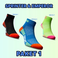 KATUN MATA (3 Pairs) Short Socks Above the Ankle - Sprinter Emperor - Ankle Socks - Men's and Women'