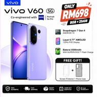 Vivo V60 5G Smartphone (8GB+256GB) | 50MP Zeiss Telephoto Camera | 6500mAh Battery | 5G Dual SIM | 1