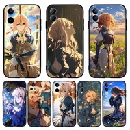 Compatibility TPU Phone Cases Soft protective cover Anime Cartoon Violet Evergarden for Vivo Y75 Y77