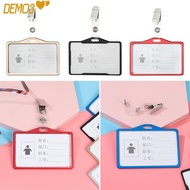 [DEMO3] ID Business  Multifunctional Women Men With Clip Name Tags Nurse Doctor Name Badge Holder