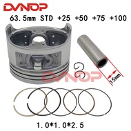 Motorcycle 63.5 mm Piston 15 mm Pin Ring  For ZONGSHEN200 LONGXIN200 LIFAN200 CG196 CG200 CG 200 200