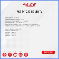 ஐ ❂ ∇ ACE SL-24" TV-3.5A Ultra Slim Full HD LED-220 Television