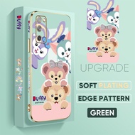 เคส PMP ปลอกสำหรับ Samsung Galaxy A35 A55 5G S23 FE S21 5G S21 FE 5G S21 + 5G S21อัลตร้า5G S20 + S20 FE S20 FE 5G S20 (ฟรีสายคล้อง) เคส HP การ์ตูน Duffy Stelldisny ขอบสี่เหลี่ยมลายเคสชุบเคสโทรศัพท์นิ่มเคสโทรศัพท์ชุบหรูหรา