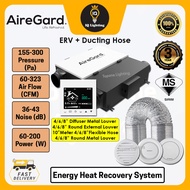 AireGard Energy Heat Recovery System (ERV-100 / ERV-250 / ERV-350)/ Ceiling Air Ventilation