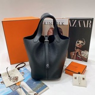 Hermes Picotin 18 black Shw