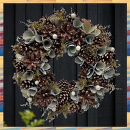 (TEFP) Christmas Wreath Natural Material Green for Wedding Party Living Room Dining Table Closet Hom