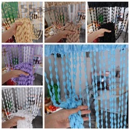AARON1 Beaded Door Curtain, Door Tassel Beaded String Curtain, Window Treatment 1*2M Solid Color Tas