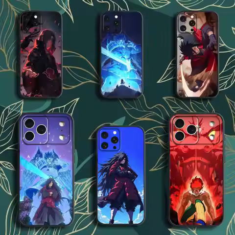 U-Uchiha-ES M-Madara Itachi Phone Case For iPhone 17,16,15,14,13,12,Pro,Max,Plus,E,SE4,Air,Mini Blac