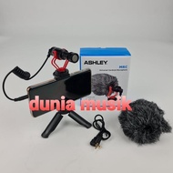 Ashley MRC cardioid shotgun microphone for DSRL-Smartphone