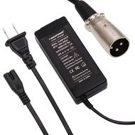 48V Charger Output 54.6V 1.5A Ebike Charger 48V 3-pin XLR Male Plug for 48volt Electric Bike Charger
