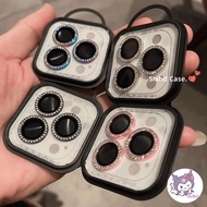 2-3Pcs Diamond HD Back Lens Metal Protector Glass Compatible for IPhone 16 15 11 12 13 14 Pro Max 16