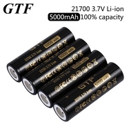 GTF 21700 3.7V 5000mAh capacity Li-Ion Rechargeable Battery