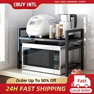 EBUY Microwave Rack Oven Rack Adjustable Retractable Kitchen Storage Rack Seasoning Rack Stainless S