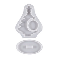 ✪【Mandi fashion store】【Ready Stock】 Crystal Epoxy Resin Molds DIY Craft Christmas Tree Pictures Frame Silicone Mold