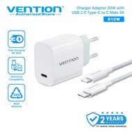 Vention 30W Charging Kit USB-C to USB-C PD 3.0 Fast Charging Support QC 3.0 FCP Original - G13 White