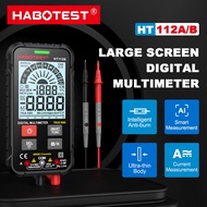 HABOTEST🔥HT112A/HT112B 600V AC/DC Voltage Detector Smart Multimeter 6000 Counts True RMS Ohm Hz Tran