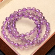 Natural Bolivian Amethyst Faceted Bracelet 9mm - Bolivian Purple Charm