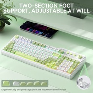 AULA F3099 99 Keys Tri-mode RGB Knob Control for Wireless Office Keyboard Office for girl Silent Mem