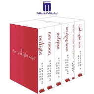 6ชิ้น Twilight Saga ชุดปกอ่อน6เล่มโดย Stephenie Meyer หนังสือภาษาอังกฤษดั้งเดิม
