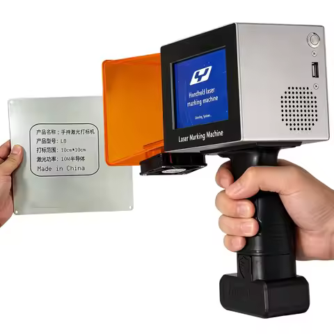 Yaomatec 10W Handheld Mini Laser Printer Portable Laser Marking Machine for Metal Aluminum Iron Plas