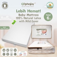 Alphajoy - XLR Mattress (110 x 70 x 6cm) 100% Latexnatural with Mild Cover 5 YEAR LATEX WARRANTY/ Fo
