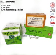 Paket Lengkap Cream Walet 2in1 Original [Sabun UV WHITENING OREN - Salep Anti Iritasi - Day Cream -