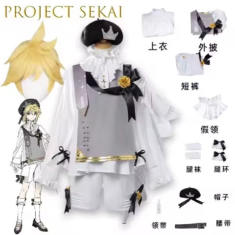 Project Sekai ColorfulStage Rinn Lenn 2025 Symphony Rella Mini Dress Anime Cosplay Costume Halloween