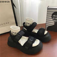Dép Sandal Nữ Ulzzang G522 Cài Khuy Độn Đế Bánh Mì Hàng Cao Cấp Giày Học Sinh Miễn Phí Vận Chuyển Hà