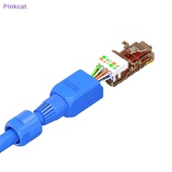 Pinkcat Tool-Free RJ45 Connector Field Termination Plug RJ45 Tool Less Gold Plated Modular Plug Ethe