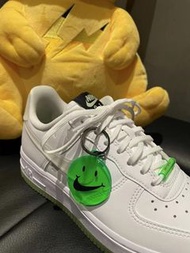 【💖全新】Nike Air Force 1 Low “Have A Nike Day ”笑臉 白綠 夜光 男女同款