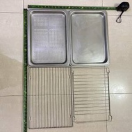 Sharp 聲寶R-1340R及Rasonic 樂信牌RSG-38B蒸氣焗爐不鏽鋼蒸盤及蒸架