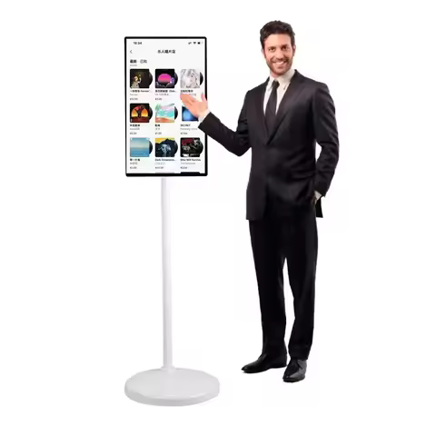 32 Inch Full HD Smart Portable TV Touchscreen 360 Rotating Stand Built in Battery Wireless Televisio