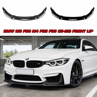 BMW M3 F80 M4 F82 F83 2015-2020 Front Bumper Lip Spoiler Splitter Bodykit Lower Chin Gloss Black Car