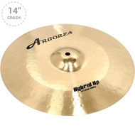 Arborea Hybrid AP แฉ / ฉาบ Crash 14" รุ่น HB-14 (แฉกลองชุด ฉาบกลองชุด 80/20 Bronze Cymbal)