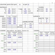 One Way Slab Design Spreadsheet to BS8110