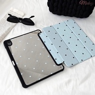 New Tri-Fold Side Sticker Mirror Simple Polka Dot Suitable for IPadair7 Protective Case 89pro Tablet
