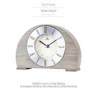 DIPOA Silver Decor (SN101GY) นาฬิกาตั้งโต๊ะ จากไม้ ดีไซน์เรียบหรู