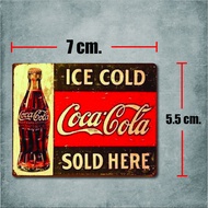 sticker pvc coca cola ice cold สติกเกอร์ โค้ก  งานพิมพ์ดีที่สุด OFFSET PRINTING เคลือบ UV กันแดด กันน้ำ