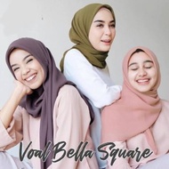 Bella SQUARE Pleats Jilbab Polycotton Material / BELLA SQUARE ORIGINAL POLLYCOTON