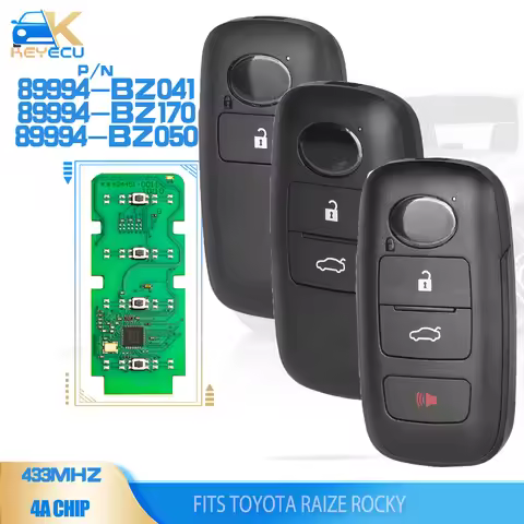 KEYECU 89994-BZ041 89994-BZ170 89994-BZ050 for Toyota Raize Rocky Keyless Go Smart Key 2/3/4 button 