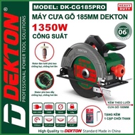 Máy cưa gỗ Dekton DK-CG185PRO lưỡi 185mm công suất 1350W máy cắt gỗ bàn Kèm lưỡi cắt 40 răng
