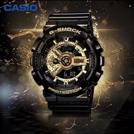 Casio G-Shock นาฬิกาข้อมือผู้ชาย สีดำ/ทอง รุ่น GA-110GB-1ADR