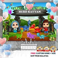 Banner Hari Jadi / Banner Hiasan / Birthday -  Omar and Hana