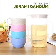 Teapot set of 4 cups