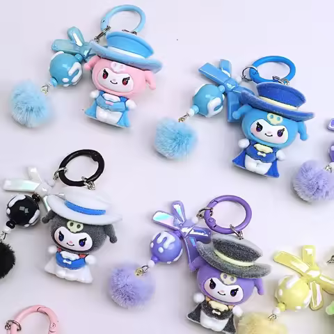 Kuromi Keyrings Cute Kuromi Keychain for Bags Backpack Pendant Accessories Kawaii Keychains on The P