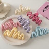 Cream Jelly Series Wavy Back Head Plate Hair Clip