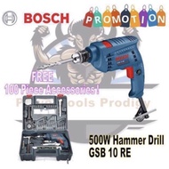 BOSCH GSB 10 RE IMPACT DRILL DRIVER / HAMMER DRILL / DRILL DRIVER / ROTARY HAMMER / COMES WITH 100 PIECES ACCESSORIES