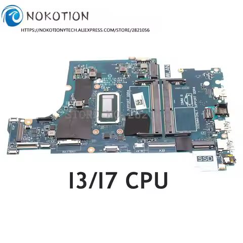 NOKOTION CN-08R7K3 0Y381G 0X0YH6 0YK2K8 EDI72 LA-G714P For DELL Vostro 3481 3581 3584 3781 Laptop Mo